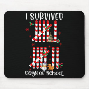 I Survived 67 Days Of School Funny Six Seven Xmas Mouse Mat