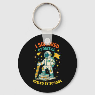 I Survived 67 Days Of School Funny Study School Qu Key Ring