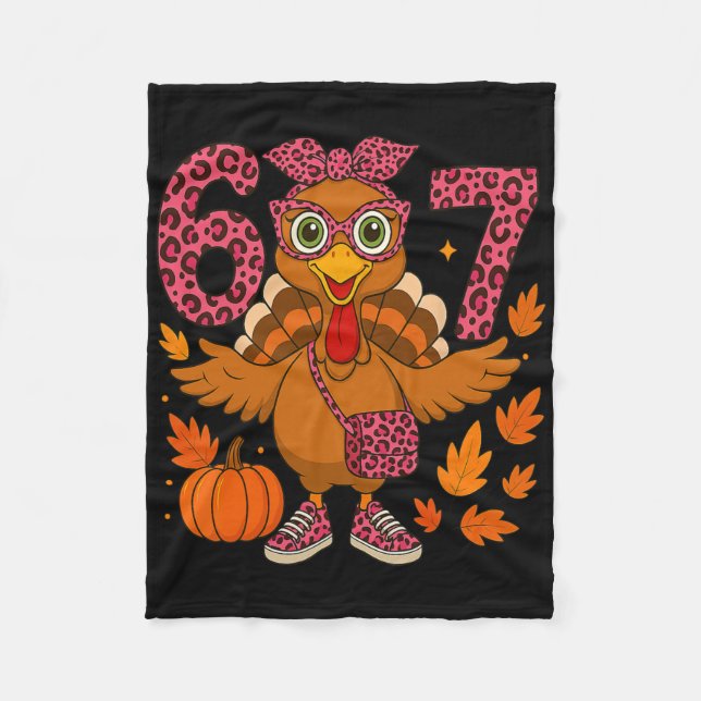 I Survived 67 Days Of School - Funny Teachers Stud Fleece Blanket (Front)