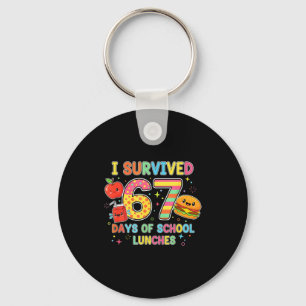 I Survived 67 Days Of School Lunches 6 7 Meme Lunc Key Ring