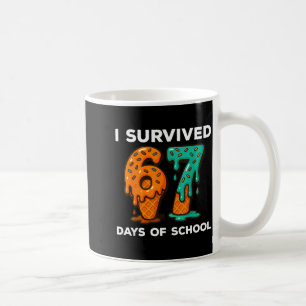 I Survived 67 Days Of School Six Seven Meme Ice Cr Coffee Mug