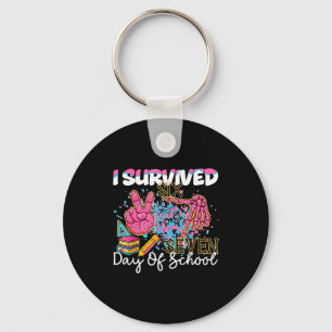 I Survived 67 Days Of School Six Seven Meme Teache Key Ring