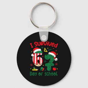 I Survived 67 Days Of School Student Christmas Hum Key Ring