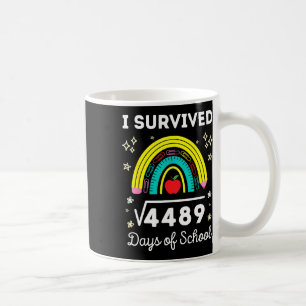 I Survived 67 Days Of School Student Square Soot 4 Coffee Mug