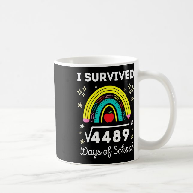 I Survived 67 Days Of School Student Square Soot 4 Coffee Mug (Right)