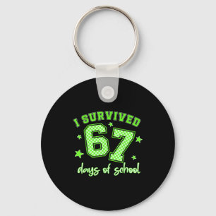 I Survived 67 Days Of School Students Teachers 100 Key Ring