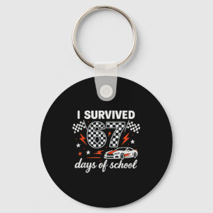 I Survived 67 Days Of School Students Teachers 100 Key Ring