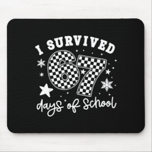 I Survived 67 Days Of School Students Teachers 100 Mouse Mat