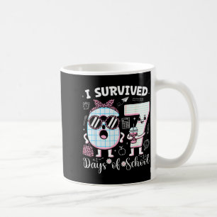 I Survived 67 Days Of School Teacher Student Leopa Coffee Mug