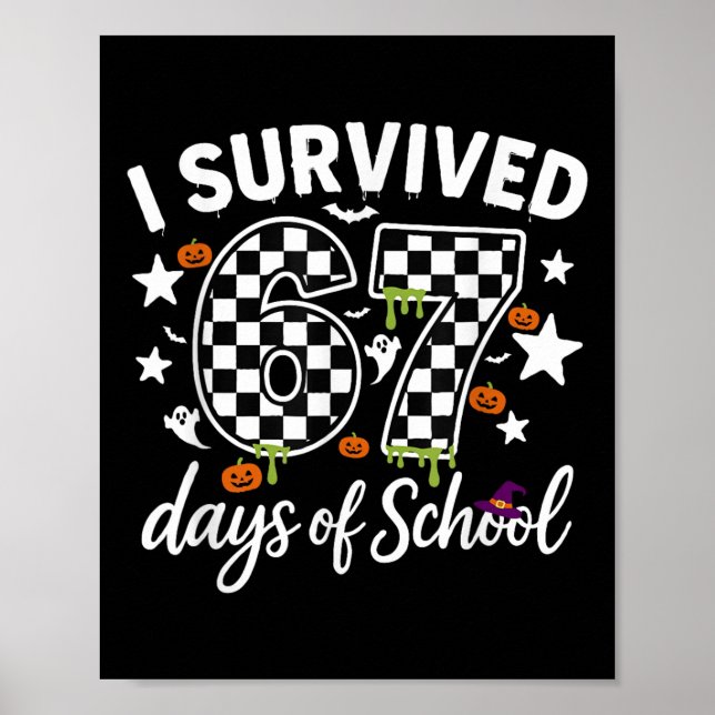 I Survived 67 Days Of School Teachers Students _4  Poster (Front)