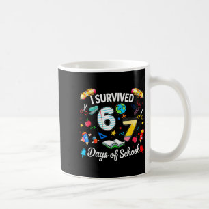 I Survived 67 Days Of School Teachers Students Boy Coffee Mug