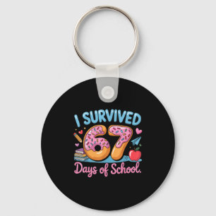 I Survived 67 Days Of School - Teachers Students D Key Ring