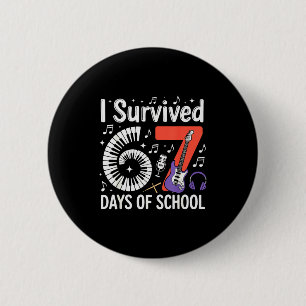 I Survived 67 Days Of School - Teachers Students M 6 Cm Round Badge