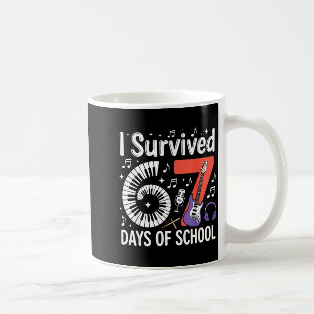 I Survived 67 Days Of School - Teachers Students M Coffee Mug (Right)
