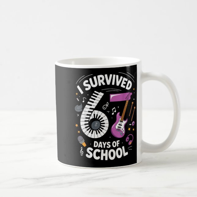 I Survived 67 Days Of School - Teachers Students M Coffee Mug (Right)