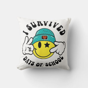 I Survived 67 Days of School Teachers Students Six Cushion