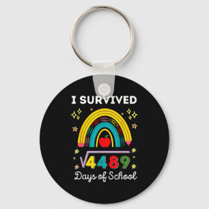 I Survived 67 Days Of School Teachers Students Six Key Ring