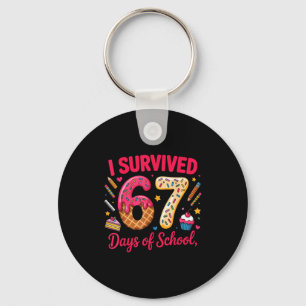 I Survived 67 Days Of School Teachers Students Tee Key Ring