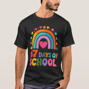 I Survived 67 Days Of School Tie Die Rainbow Lover T-Shirt