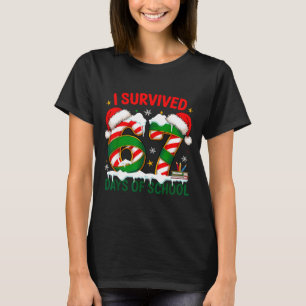 I Survived 67 Days School Christmas Meme 100th Day T-Shirt