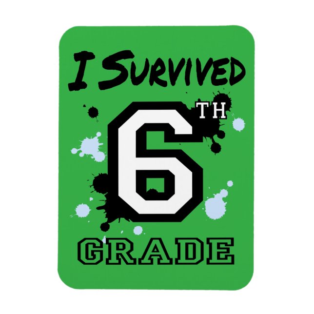 I Survived 6th Grade Flex Magnet (Vertical)