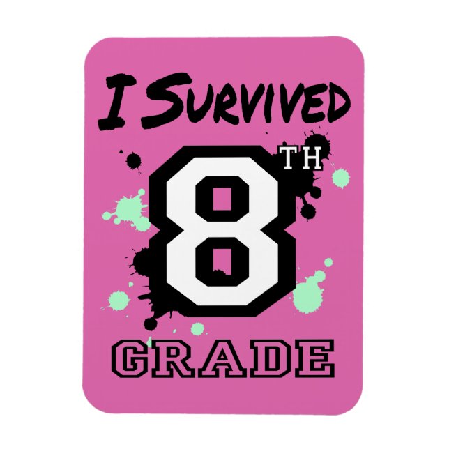 I Survived 8th Grade Flex Magnet (Vertical)