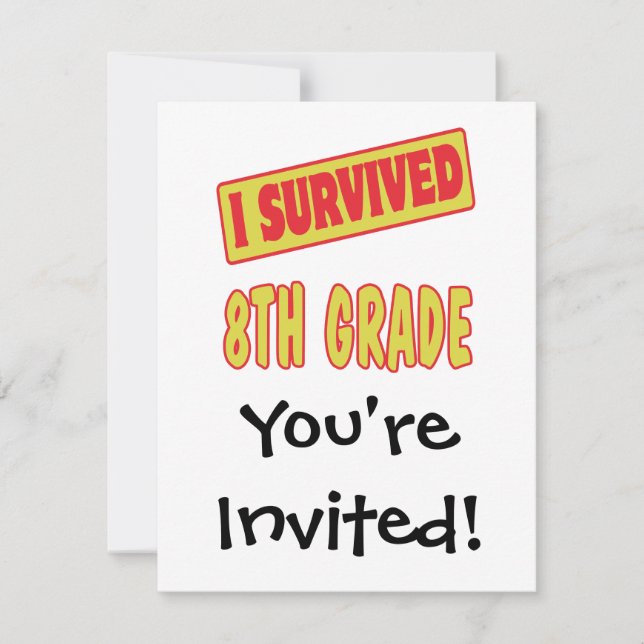 I SURVIVED 8TH GRADE INVITATION (Front)