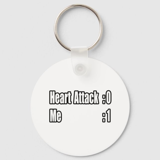I Survived a Heart Attack (Scoreboard) Key Ring (Front)