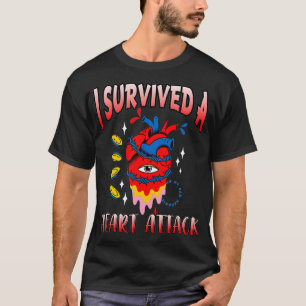 I Survived a Heart Attack Vintage Heart Attack Sur T-Shirt