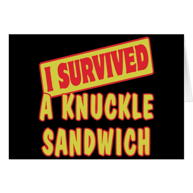 I SURVIVED A KNUCKLE SANDWICH (Front Horizontal)