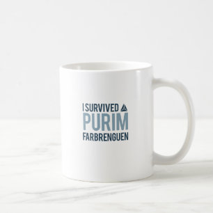 I survived a purim farbrengen coffee mug