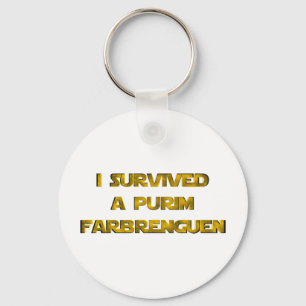 I survived a Purim Farbrenguen Key Ring