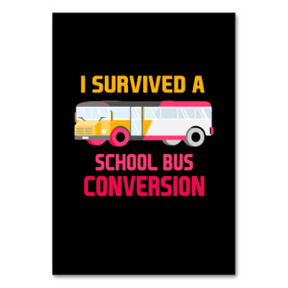 I Survived A School Bus Conversion Table Number