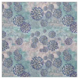 I Survived Blue Covid Virus Fabric