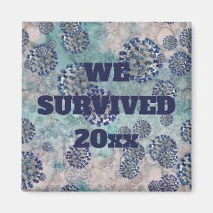 I Survived Blue Covid Virus Magnet