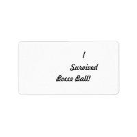I survived bocce ball!