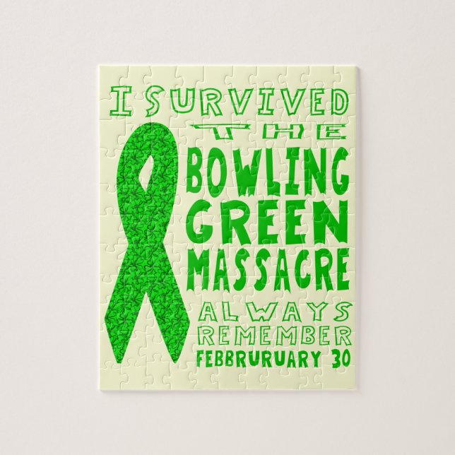 I Survived Bowling Green Massacre Jigsaw Puzzle (Vertical)