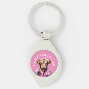 I survived breast cancer key ring