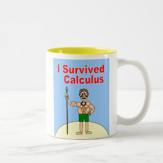 I Survived Calculus Two-Tone Coffee Mug