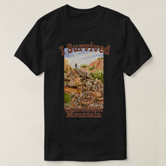 I Survived Camelback Mountain, Arizona Classic T-S T-Shirt (Design Front)