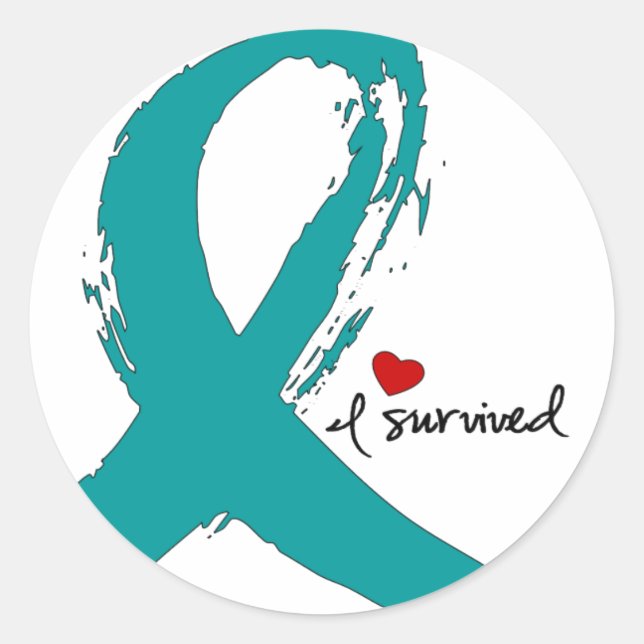I Survived Classic Round Sticker (Front)