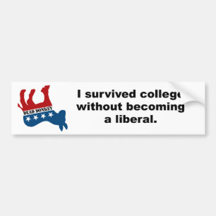 I survived college without becoming a liberal bumper sticker