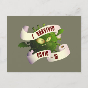 I survived COVID-19 Postcard