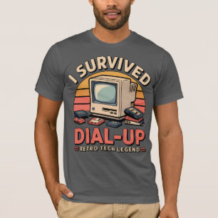 I Survived Dial-Up – Retro Tech Legend Shirt