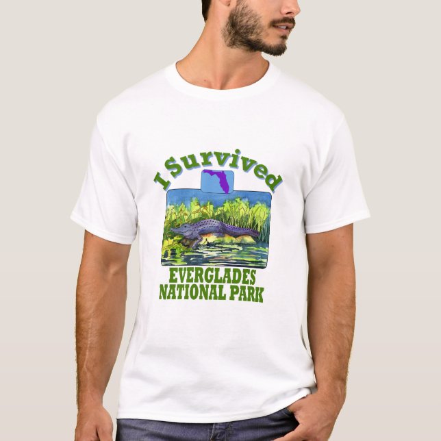 I Survived Everglades National Park, Florida T-Shirt (Front)