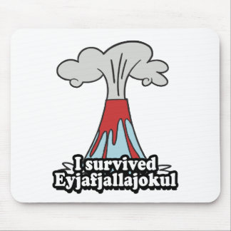 I survived Eyjafjallajokul Volcano Mouse Mat