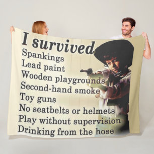 I SURVIVED FLEECE BLANKET