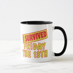 I SURVIVED FRIDAY THE 13TH MUG