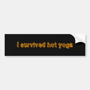 I survived hot yoga bumper sticker