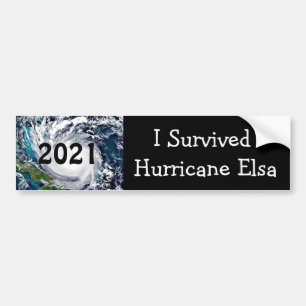 I Survived Hurricane Elsa 2021  Bumper Sticker